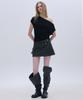 PLACE STUDIO Studded Double Pocket Zipper Point Slit Layered Mini Skirt _2 Colors
