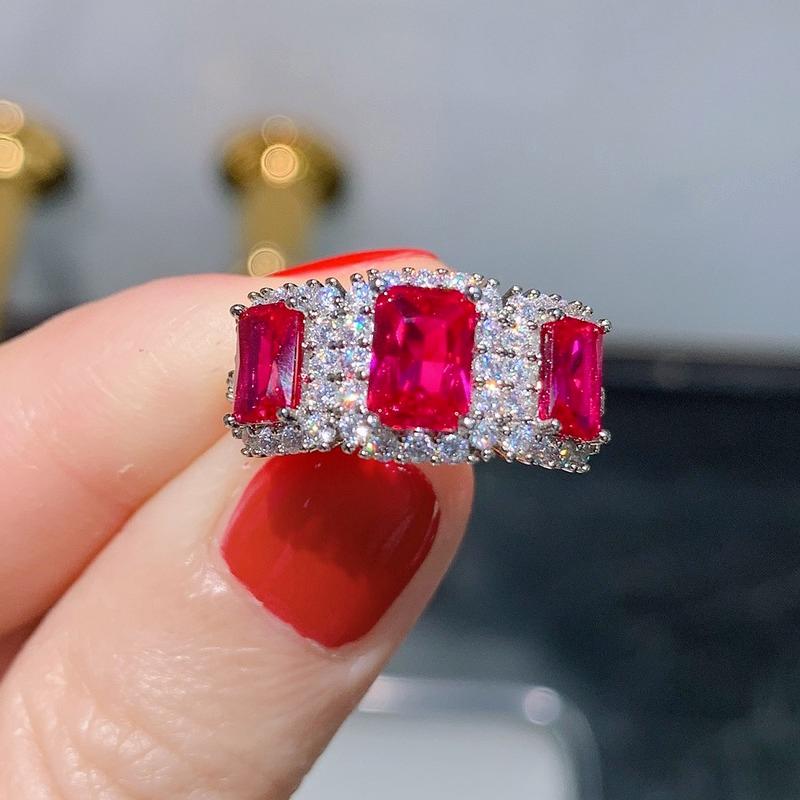 Sace Gems Classic Copper Alloy Zircon Ring Ladies Jewelry Wedding Promise Party Gift