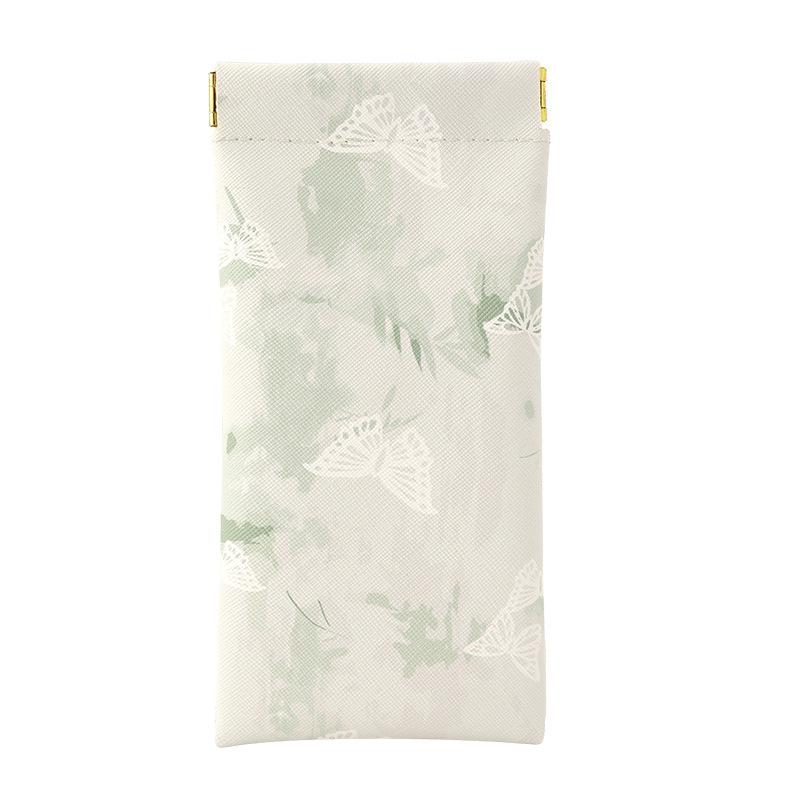 Retro Chinese Style Automatic Closing Sunglasses Pouch