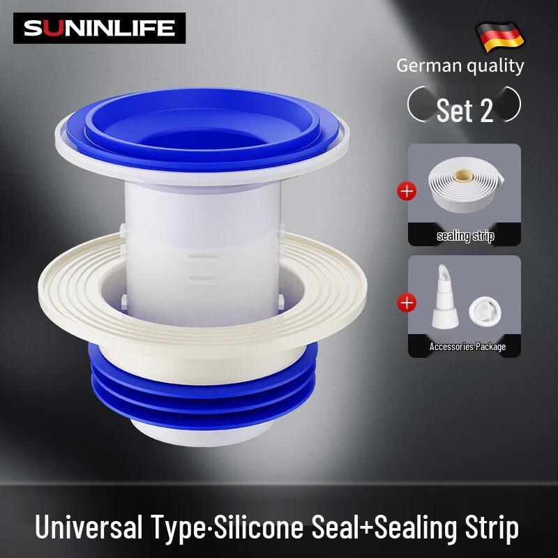 Silicone Toilet Flange Seal Ring Kit