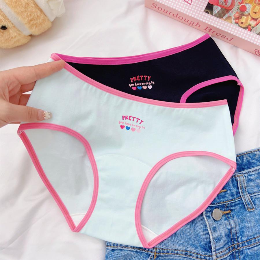 N8622 Sweetheart Womens Cotton Underwear Stylish Colorful Triangle Panties Breathable Antibacterial Design For All Seasons