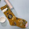 Bonne Maison: Retro-Ölgemälde-Socken für Damen, mittelhoch, luxuriös, französisch, bis zur Wade