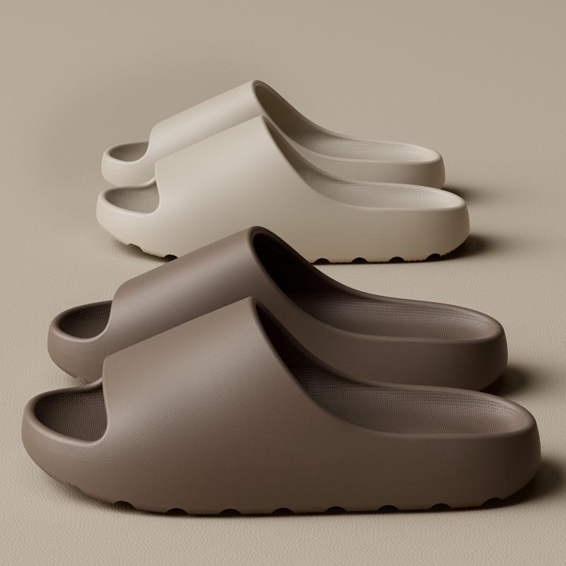 Men's Outdoor/Indoor Thick-Soled EVA Slippers with Coconut Filling