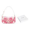 By Far Mini Rachel Sheepskin Shoulder Bag, Chain Baguette Bag, Handbag Mini Women's Pink 21PFMIRACYCRSMA