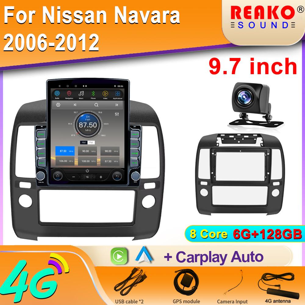 

9,7-дюймовый вертикальный экран Tesla Android автомобильное радио для Nissan Navara 2006-2012 GPS навигация мультимедийный проигрыватель 2 Din стерео 8 core 6GB+128GB