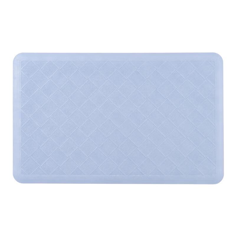 HANDUNYOU Blue Grid Non-Slip Bathroom Shower Mat
