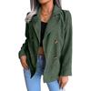 Dames Corduroy Jas Casual Kleur Top voor Herfst Winter