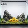 Fish Tank Stress Reducer 3D Printed Hollow Submarine Decorations, Aquarium Shrimp Hideout Ornament Ornament, Hiding Cave Shelter for Betta Lizards