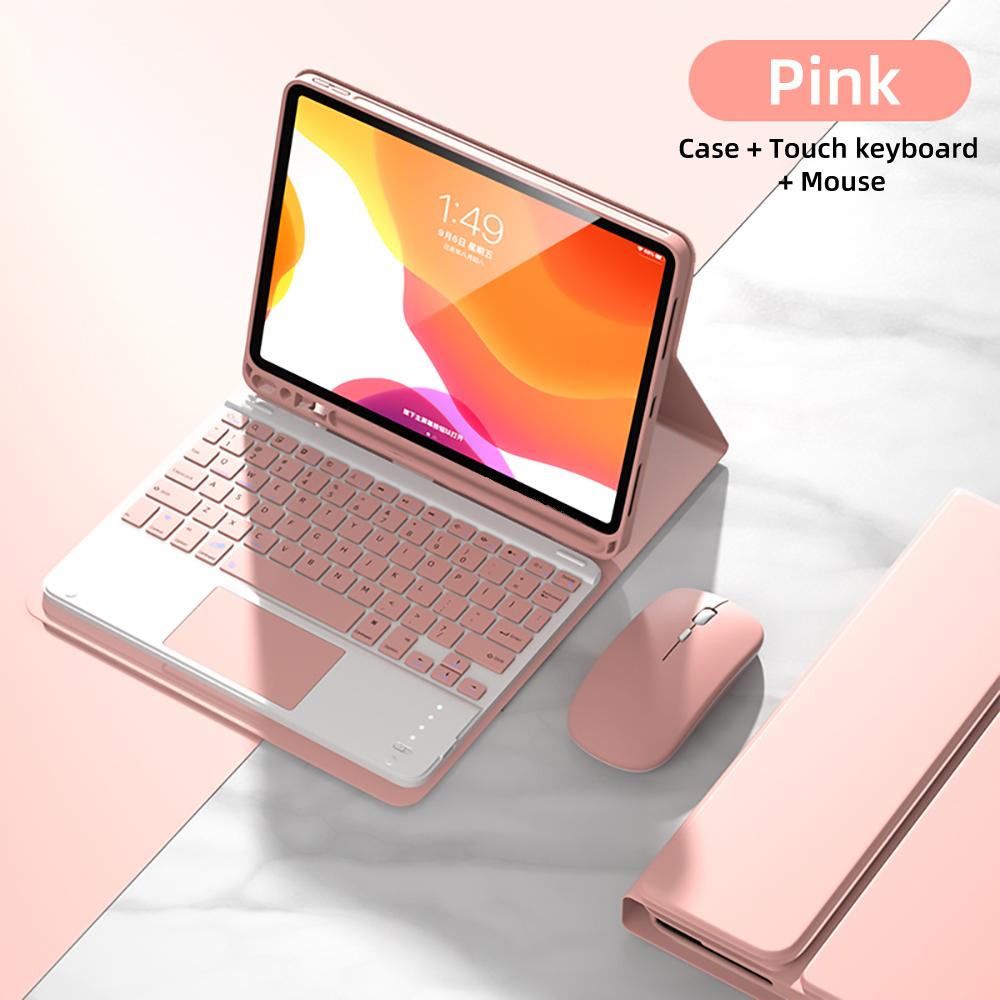 Case Keyboard For iPad Air 11 13 2024,For iPad 10.2 7/8/9th 10th Generation,Air 4 5 10.9'' Pro 11 12.9 Cover With Pencil Holder