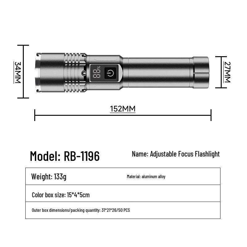 Xuanyong Multi-functional Rechargeable LED Flashlight