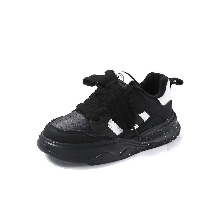 

Winter Plus Velvet Warm Boys and Girls Casual Fashion Comfortable Soft Sole Sports Shoes 27 чорний