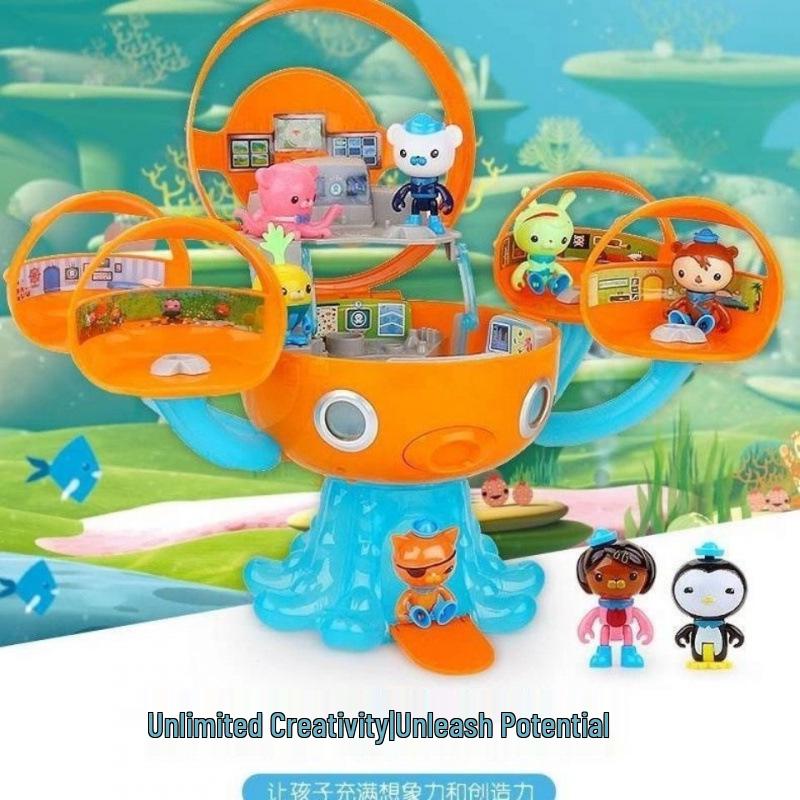 Undersea Octopus Castle: Sound & Light Pretend Play Set for Kids - Ideal for Happy Children's Day
