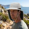 Men's Sun Protect Hat Breathable Fishing Hat with Wide Brim and Adjustable Strap for Outdoor Hiking Fishing Camping