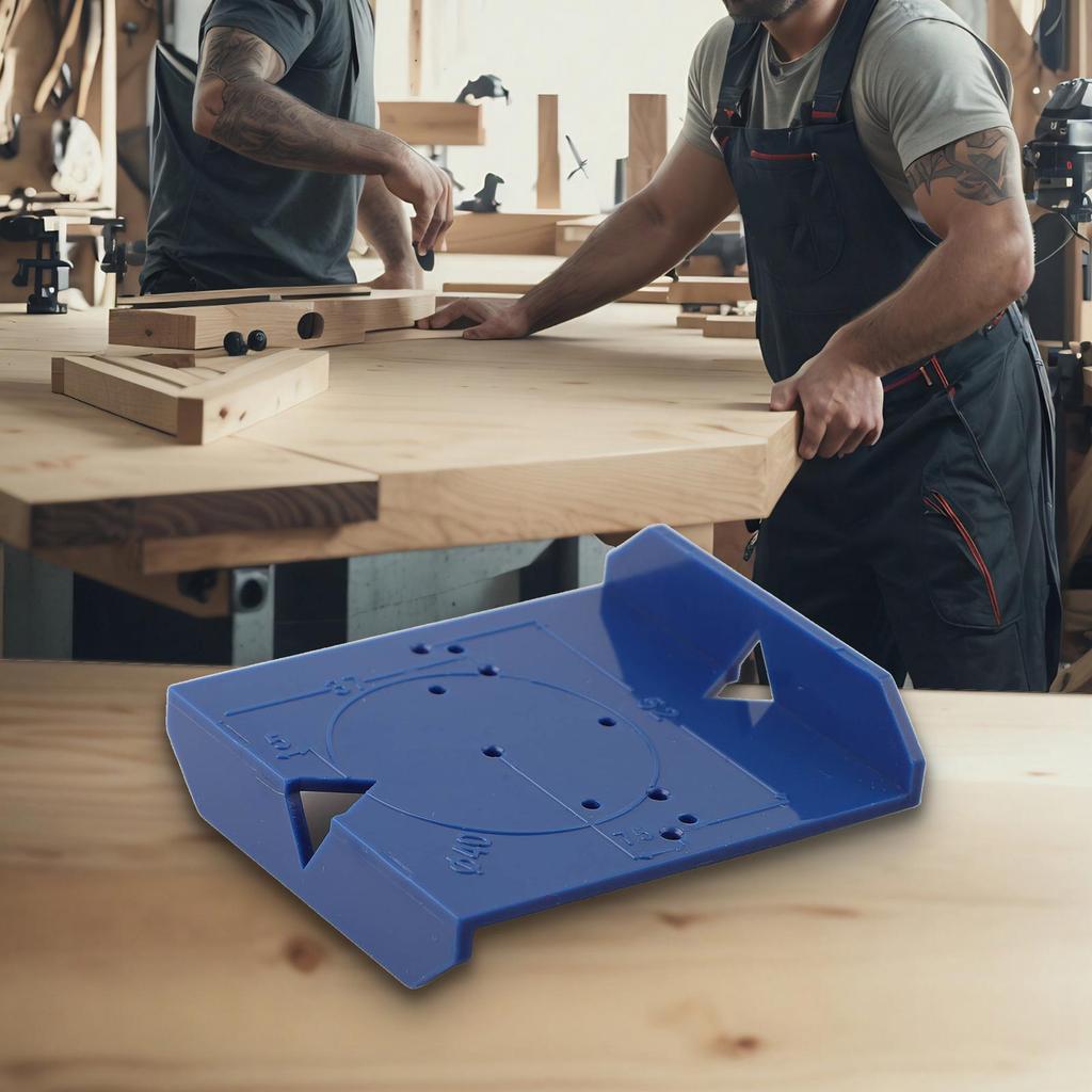 Lightweight ABS Hinge Hole Template Jig for Cabinet and Furniture Installation