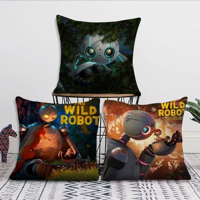 Film Dzikie Roboty Dekoracja Pokoju Dom Sofa salon Biuro Samochód Skandynawska Prostota Poszewka na Poduszkę