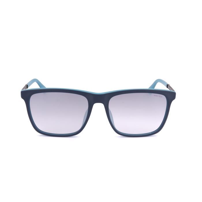Lunettes de soleil - POLICE - SPLA56 Record 1 WTRX - Bleu Turquoise - Miroir bleu dégradé