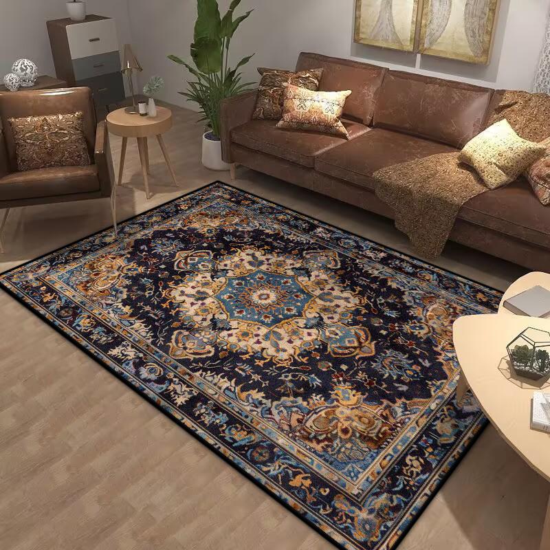 Bohemia Living Room Rugs Decoration Bedroom Deluxe Anti Slip Floor Mat Large Area Carpet Lounge Rug Persian Carpet Washable