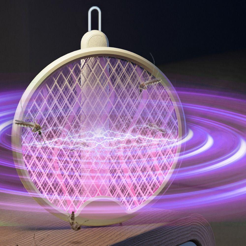 UV Light Mosquito Killer Lamp Foldable Physical Mosquito Trap Racket Fly Bug Zapper  Household