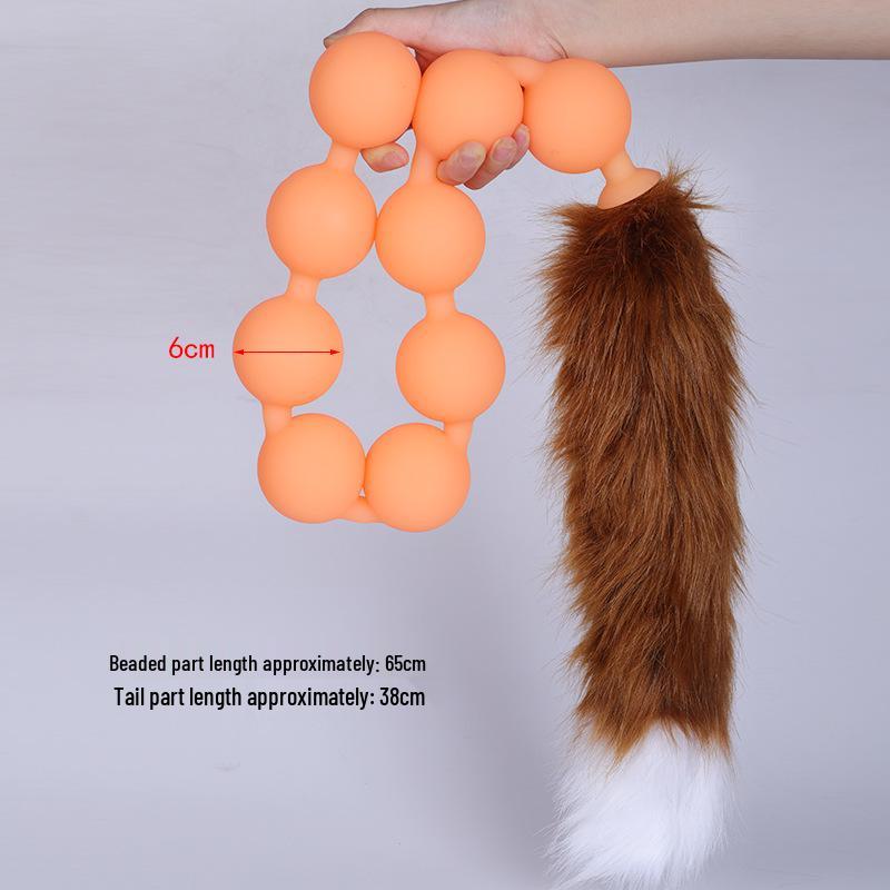 Nine Realms Silicone Egg Lanyard: Long-Tail SM Cosplay Oviposition Training Toy