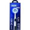 Electric Toothbrush - ORAL-B - Pro 1 Cross Action - Black - Portable - Soft