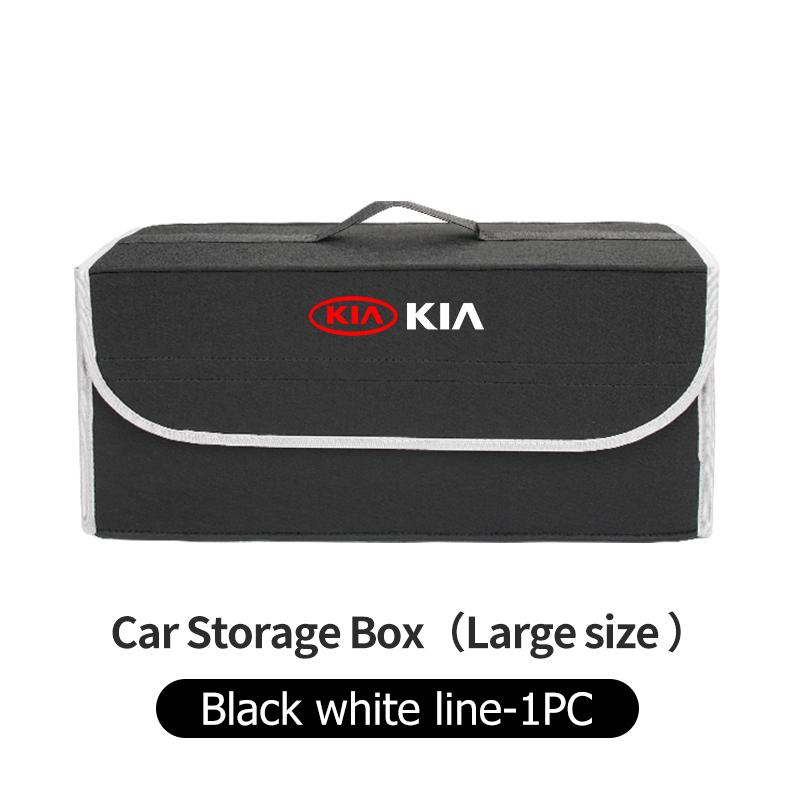 BBEI1 For KIA Car Trunk Storage Box Foldable Stowing Tidying Container Bag Accessories Sorento Stinger Soul Spectra Niro Cadenza