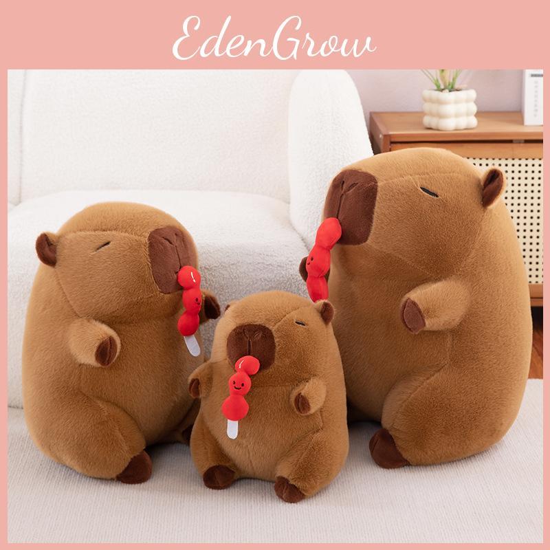 Adorable Capybara Plush Toy With Sweet Candy Style For New Year Good Luck Charm