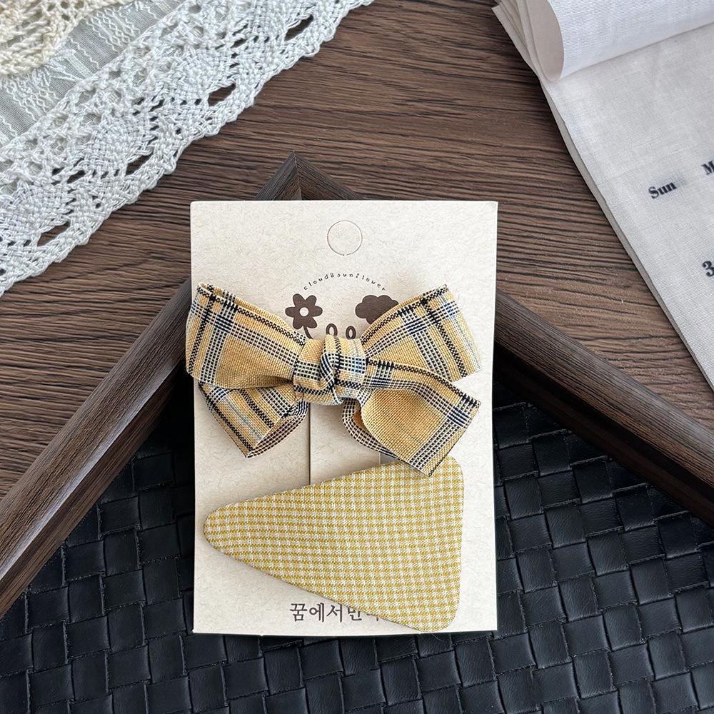 Sweet Coffee Cream Bow Hair Clip for Girls