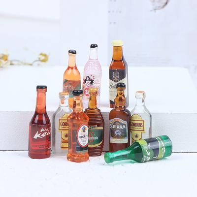 10Pcs 1:12 Dollhouse Miniature Drinks Wine Model Doll Kitchen Food Accessories