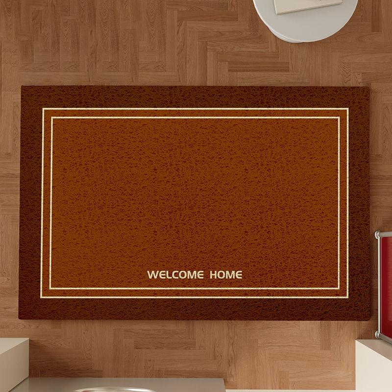 American Retro Solid Wire Loop Floor Mat Home Entrance Door Mat Door Mat Dirt Resistant Wear-Resistant Foot Mat Anti Slip Mat 40cm x 60cm