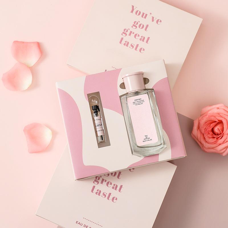 Lu Anli's silk buckle fragrance perfume gift box, women's light fragrance, fresh and long-lasting fragrance, gift eau de perfume