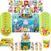 Spongebob Birthday Party Decorations Dinnerware Sets Birthday Banners Balloons Gift Bag Fillers Birthday Parties Baby Showers