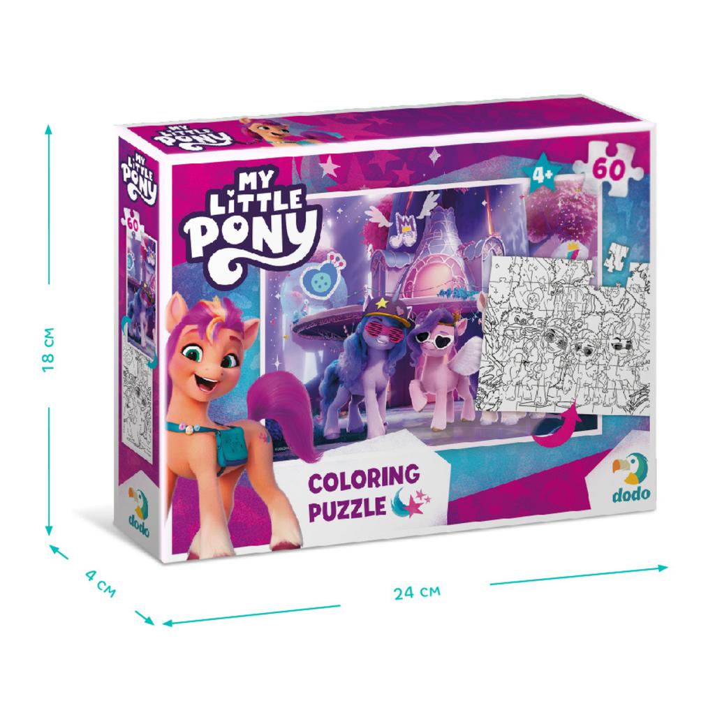 Puzzle 2W1 "My Little Pony" 60 Elements Coloring Book and Puzzle In One 200136