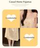 2026 Women's Cloud Cotton Spaghetti Strap Nightgown with Chest Pads, Sweet Long Dress for Home or Outdoors