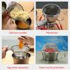 Stainless Steel Colander Stainless Steel Mesh Strainer Camping Supplies for Outdoor Camping Fishing Cooking Tool