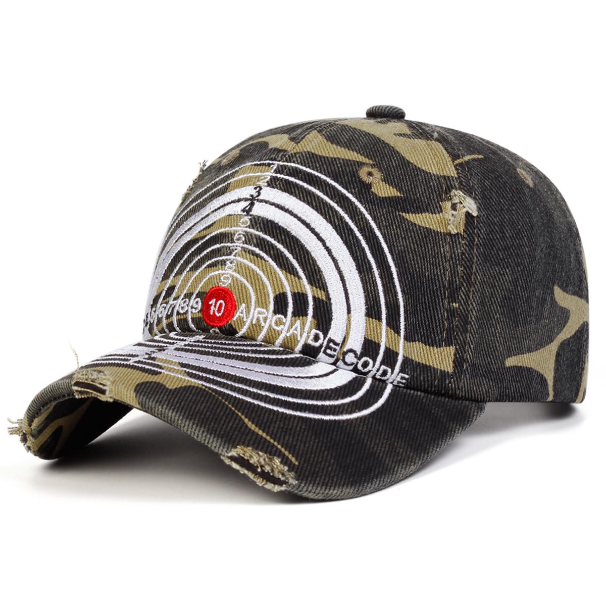 

Unisex Bullseye Embroidery Baseball Caps Spring and Autumn Outdoor Adjustable Casual Hats Sunscreen Hat Sports Cap камуфляжный