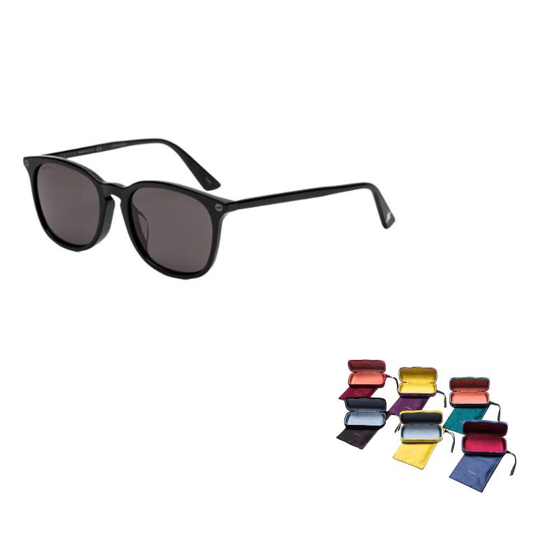 GUCCI Plate Frame Square Sunglasses Unisex