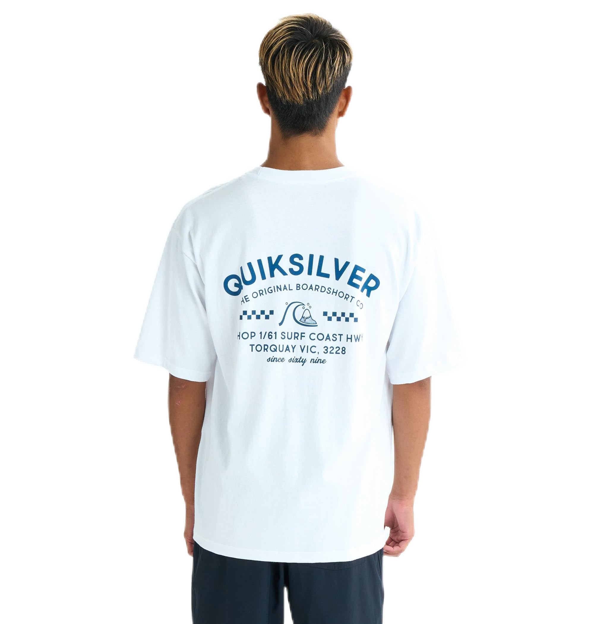 

Garment washed rubber and flocked print loose-fit T-shirt