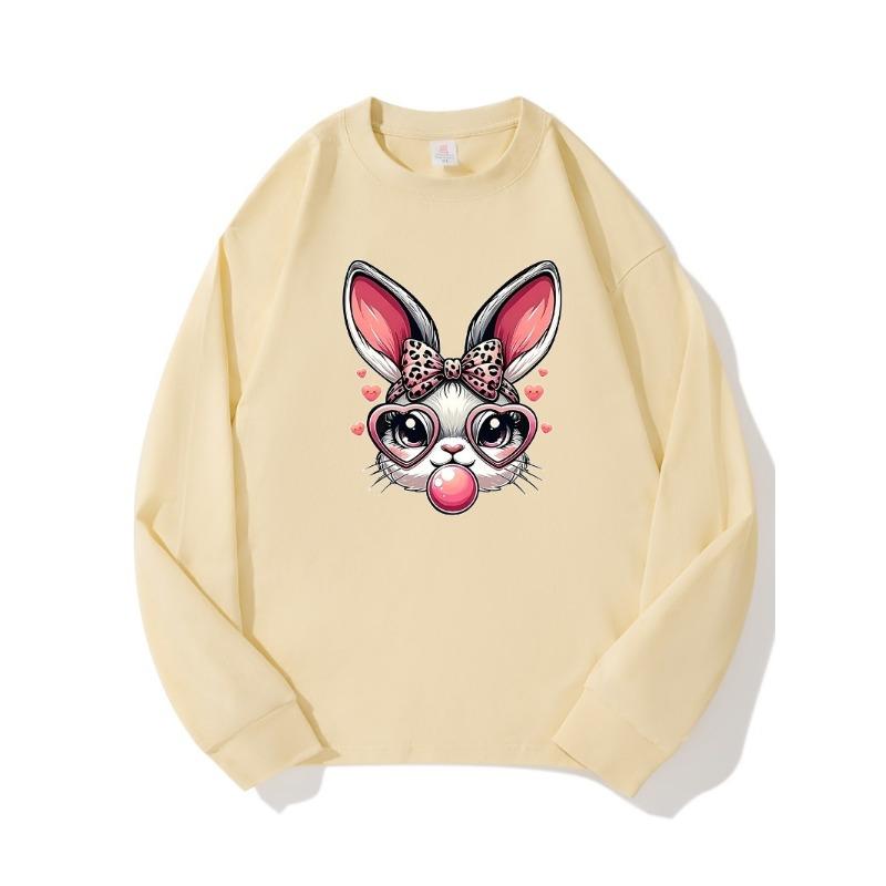 

Очки Кролик Осенняя одежда Длинные рукава Чистый хлопок Новый мужской и женский топ, Весенний внутренний слой, Базовая рубашка, Круглый вырез Футболка с длинными рукавами XXL бежевый