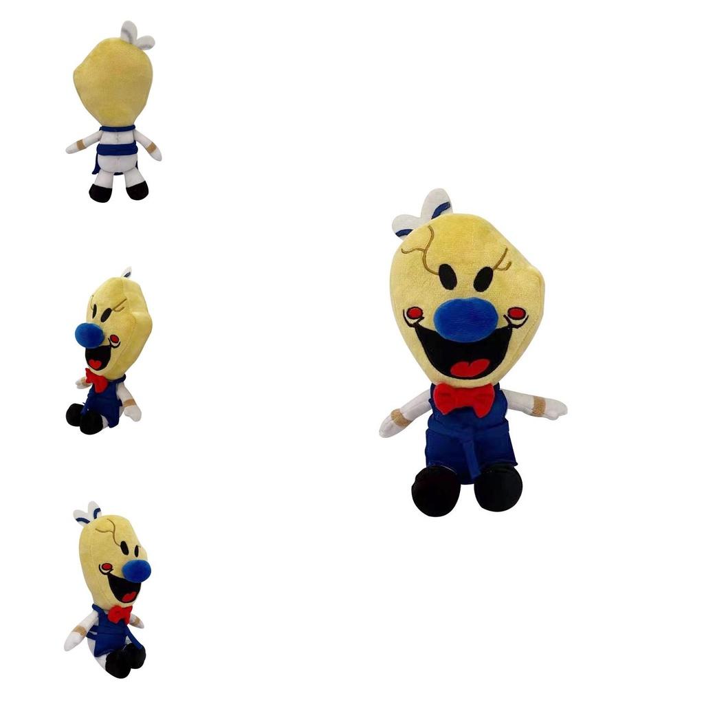 Adorable 25cm Ice Scream Rod Plush Toy Super Soft Stuffed Cartoon Horror Figure