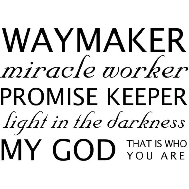 

Прокладывающий путь, Творящий чудеса, Исполняющий обещания, Свет во тьме, Декор для дома в общежитии, Слова, Наклейки с буквами, Самоклеящиеся наклейки на стену для общежития, офиса 18 Inch