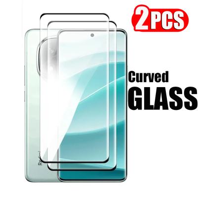 2 buc. Protector de ecran din sticlă securizată complet curbat pentru Redmi Note 14 4G 5G Note 14 Pro 5G 4G Note14 Pro+ Pro PlusGlass de protecție Redmi Note14