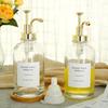 Coffee Syrup Dispenser Set 500ml Glass Syrup Bottle with Funnel Label Stickers Clear Coffee Syrup Container Pump Dispensers