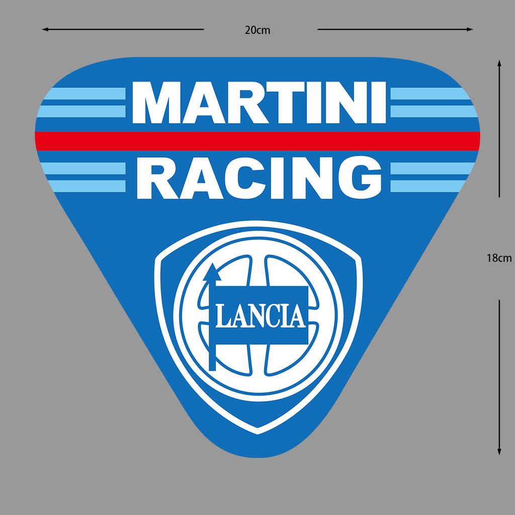 For MARTINI Stickers Motocross Racing Off-road Laptop Trunk Sticker Motorcycle Helmet PVC Decal for Love Old School LANCIA