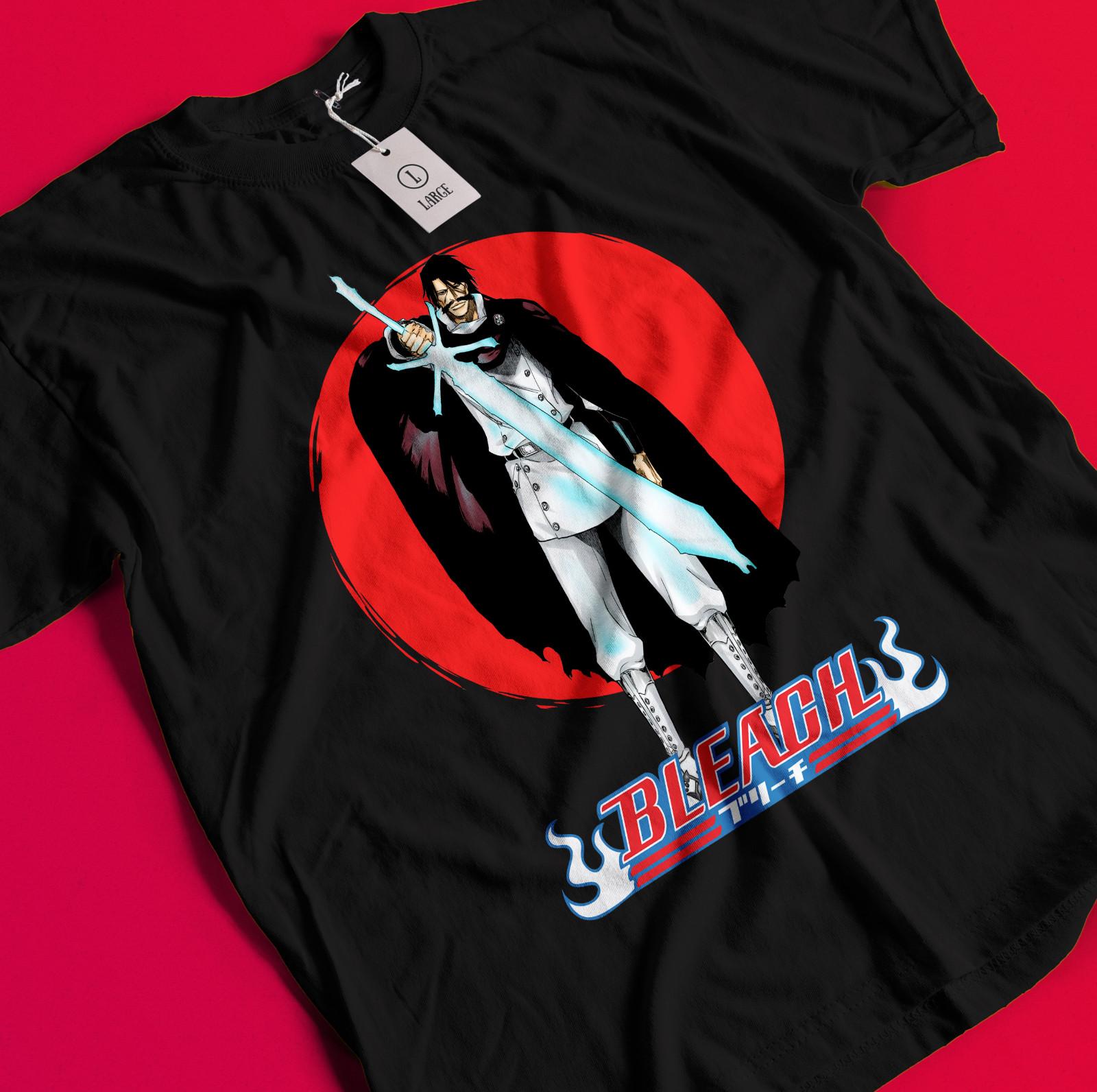 Рубашка Yhwach Bleach Аниме Футболка Ичиго Банкай Футболка Айзен Зараки Кенпачи Футболка BB066 3XL