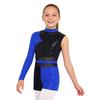Kids Girls Metallic Jumpsuit for Ballet Dancing Gymnastics Leotards Ballet Mesh Bodysuit Stage Performance Dancewear Costume