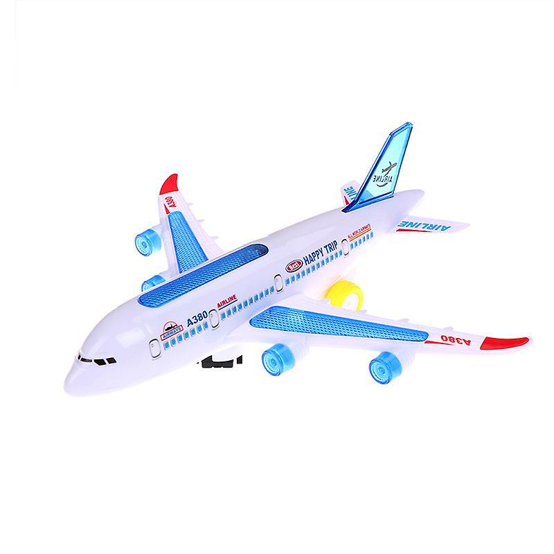 Plastic Airbus A380 Model Airplane Electric Flash Light Sound Kids Toys