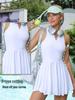 Lulu Tennis Skirt Set for Women with Chest Pads – Ideal for Tennis, Badminton, Yoga, and Outdoor Sports.