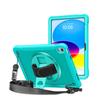 HGD 2020 Kinder Tablet Hülle iPad 10.2 9. Generation Dickes Silikon Stoßfänger EVA Robustes Handgelenkband Ständer Schutz Hülle TPU Material
