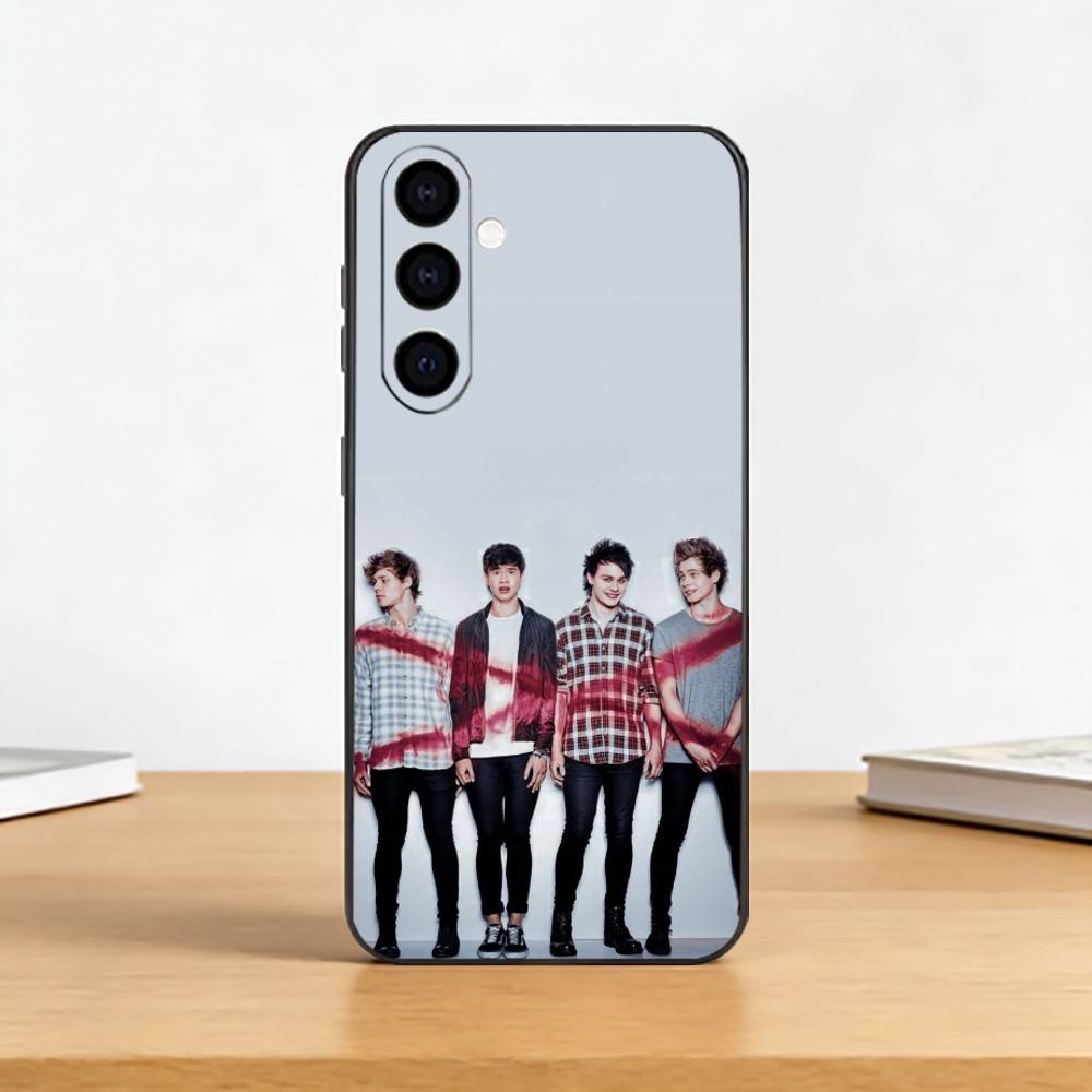 5 Seconds Of Summers 5SOS Phone Case For Samsung Galaxy A73,A72,A71,A70,A53,A52,A51,Others Soft Black Cover