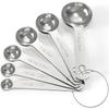 Messbecher und Messlöffel Set aus 304 Edelstahl, 6/7/13-teiliges Küchenzubehör zum Kochen und Backen, Kaffeeschaufel